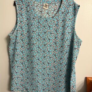 Anne Klein sleeveless blouse, great condition, size XL